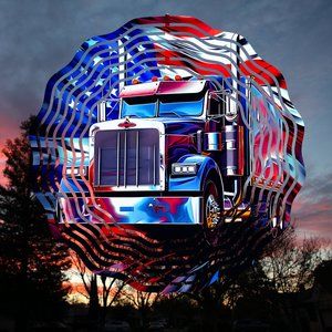 Beautiful 10" Big Rig Wind Spinner Windspinner Made to last many years